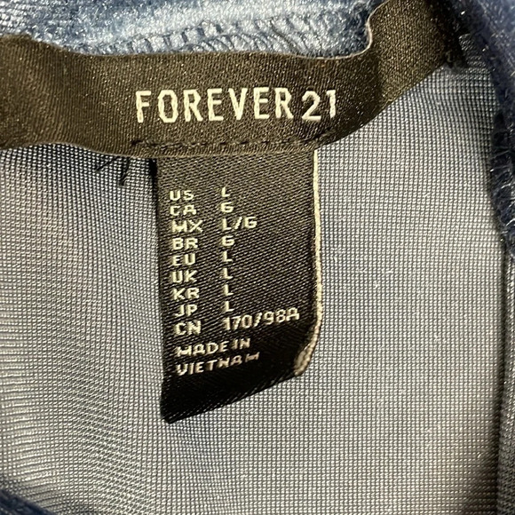 Forever 21 Velvet Dress Bundle of Long Sleeve Sleeveless and Spaghetti Strap L - Picture 5 of 16